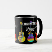 Afgestudeerde ingenieurs rocken afstuderen mok (Voorkant rechts)