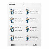 Afgestudeerde Jongen Etiket (Full Sheet)
