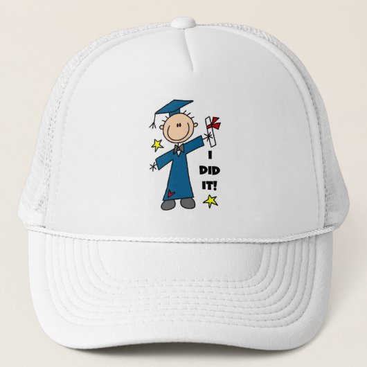 Afgestudeerde Jongen Trucker Pet (Voorkant)