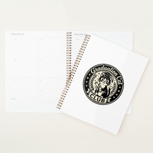 Afgestudeerde Kat Grappige Kat Grafisch - Afgestud Planner (Display)