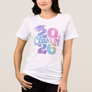 Afgestudeerde klas diploma-uitreiking 2026 Maatwer Tri-Blend Shirt