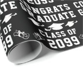 Afgestudeerde klas jaar Gefeliciteerd afgestudeerd Cadeaupapier (Rol Hoek)
