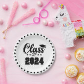 Afgestudeerde klas papieren bordje (Feest)