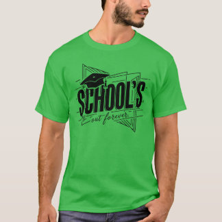 Afgestudeerde klas scholen uit voor altijd leuk t-shirt