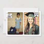 Afgestudeerde klas van 2019 van begin tot eind fot kaart (Voorkant)