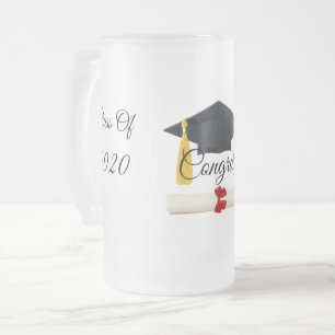 Afgestudeerde klas van 2020 matglas bierpul