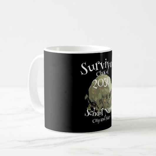 Afgestudeerde klas van 2024 2025 2026 2027 2028 20 koffiemok (Voorkant links)