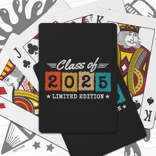 Afgestudeerde klas van 2025 Afgestudeerde student Pokerkaarten