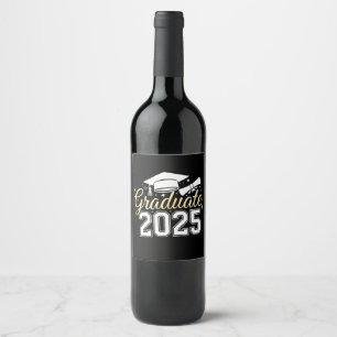 Afgestudeerde klas van 2025 afgestudeerde wijn etiket
