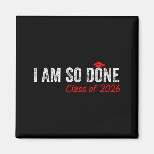 Afgestudeerde klas van 2026 afgestudeerde senior 2 magneet (Voorkant)