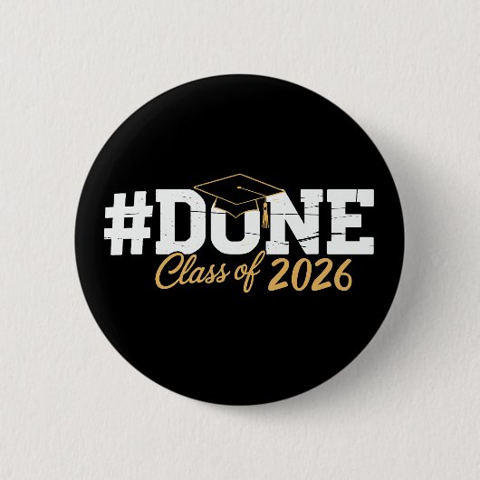 Afgestudeerde Klas Van 2026 Afstuderen 26 Trotse A Ronde Button 5,7 Cm (Voorkant)