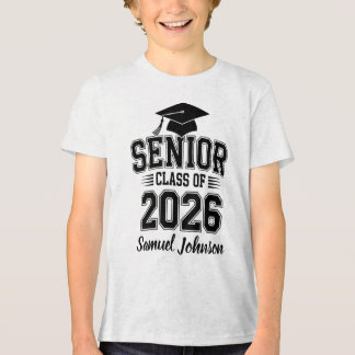 Afgestudeerde Klas Van 2026 Diploma Met Naam Tri-Blend Shirt