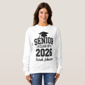 Afgestudeerde Klas Van 2026 Diploma Met Naam Trui (Voorkant volledig)