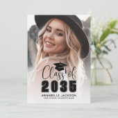 Afgestudeerde klas van 2026 Foto Afstuderen Kaart (Staand voorkant)