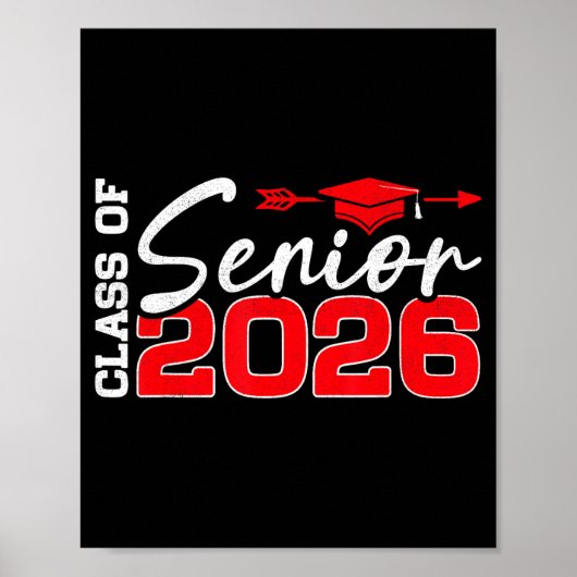 Afgestudeerde klas van 2026 middelbare school poster (Voorkant)