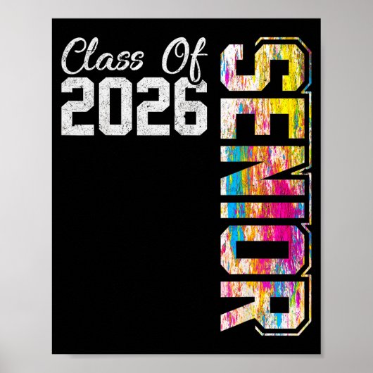 Afgestudeerde klas van 2026 middelbare school poster (Voorkant)