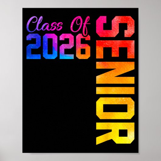 Afgestudeerde klas van 2026 middelbare school poster (Voorkant)