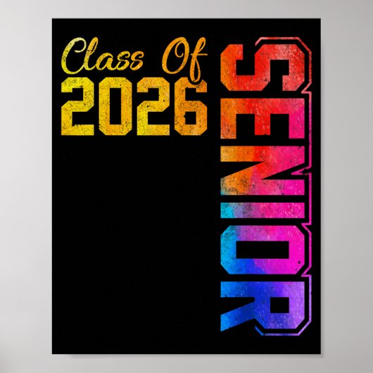 Afgestudeerde klas van 2026 middelbare school poster (Voorkant)