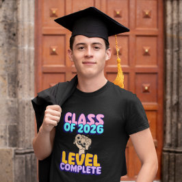 Afgestudeerde Klas Van 2026 Niveau Volledige Game T-shirt
