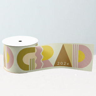 Afgestudeerde klas van 2026 retro grosgrain lint