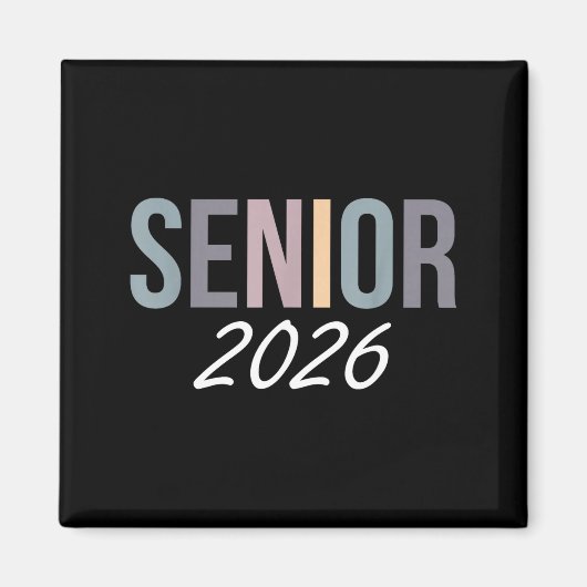 Afgestudeerde klas van 2026 senior 2026 middelbare magneet (Voorkant)
