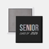 Afgestudeerde klas van 2026 senior 2026 middelbare magneet (Voorkant / Achterkant)