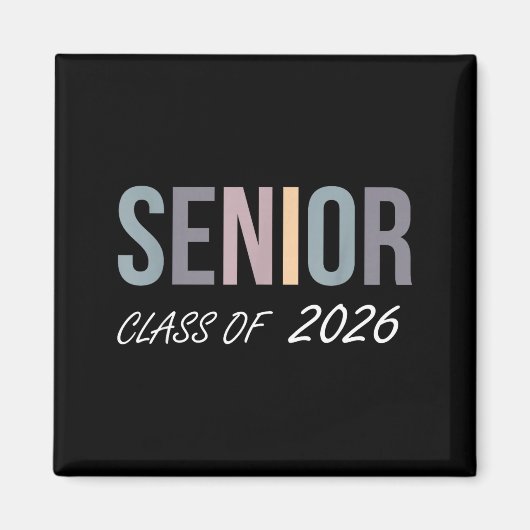 Afgestudeerde klas van 2026 senior 2026 middelbare magneet (Voorkant)