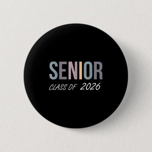Afgestudeerde klas van 2026 senior 2026 middelbare ronde button 5,7 cm