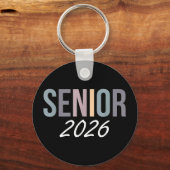 Afgestudeerde klas van 2026 senior 2026 middelbare sleutelhanger (Voorkant)