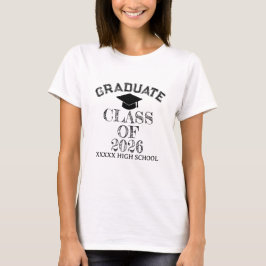 Afgestudeerde klas van 2026 t-shirt
