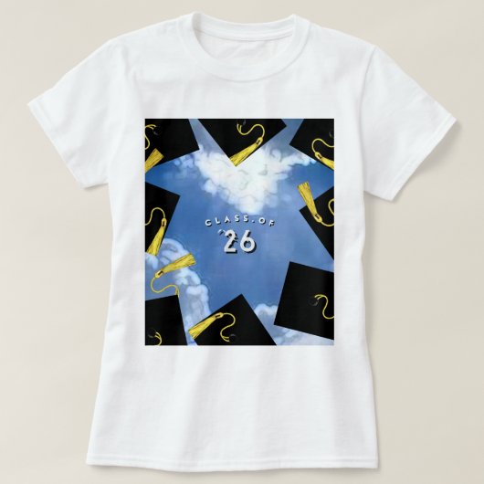 Afgestudeerde klas van 2026 t-shirt (Design voorkant)