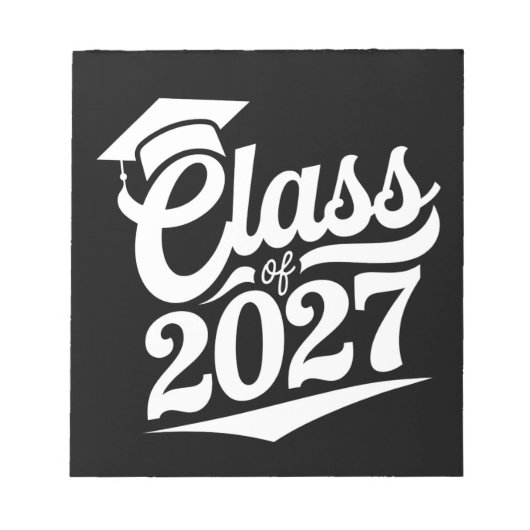 Afgestudeerde klas van 2027 afstuderen notitieblok (Voorkant)