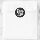 Afgestudeerde klas van 2027 afstuderen ronde sticker (Tas)