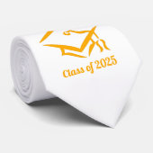 Afgestudeerde klas van 20?? WHTGLD Aangepast jaar Stropdas (Opgerold)