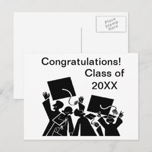 Afgestudeerde klas van 20XX ansichtkaart Briefkaart