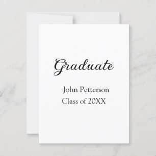 Afgestudeerde klas van 20XX eenvoudig minimale afs Briefkaart