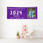 Afgestudeerde klas van gepersonaliseerde foto spandoek (Insitu)