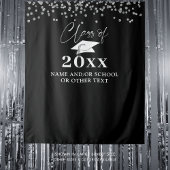 Afgestudeerde KLAS VAN JAAR Confetti Foto Achtergr Wandkleed