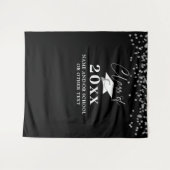 Afgestudeerde KLAS VAN JAAR Confetti Foto Achtergr Wandkleed (Voorkant (horizontaal))