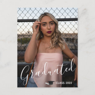 Afgestudeerde klasse van de 2022-Afstuderen fotoka Briefkaart