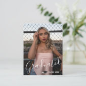 Afgestudeerde klasse van de 2022-Afstuderen fotoka Briefkaart (Staand voorkant)