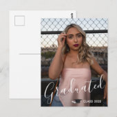 Afgestudeerde klasse van de 2022-Afstuderen fotoka Briefkaart (Voorkant / Achterkant)