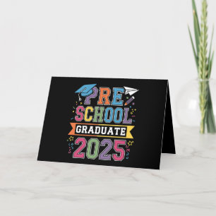 Afgestudeerde kleuterschool 2025 Afstuderen Pre K  Bedankkaart