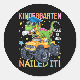 Afgestudeerde kleuterschool Cl van 2025 afgestudee Ronde Sticker