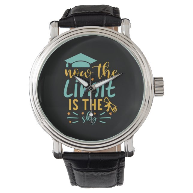 Afgestudeerde Kunst | Nu Is De Limiet De Hemel Horloge (Voorkant)