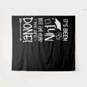 Afgestudeerde | Leuk was het, gelukkig is het klaa Wandkleed (Voorkant (horizontaal))