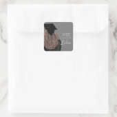 Afgestudeerde middelbare scholier Afgestudeerd Vierkante Sticker (Tas)