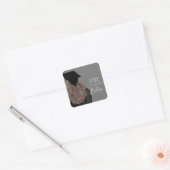 Afgestudeerde middelbare scholier Afgestudeerd Vierkante Sticker (Envelop)