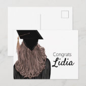 Afgestudeerde middelbare scholier briefkaart (Voorkant / Achterkant)