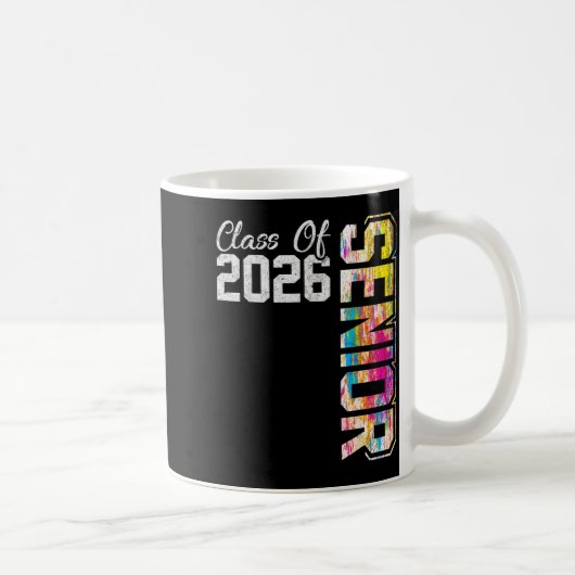 Afgestudeerde middelbare schoolklas van 2026 koffiemok (Rechts)